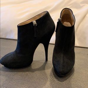 Black Suede Giuseppe Zanotti platform booties